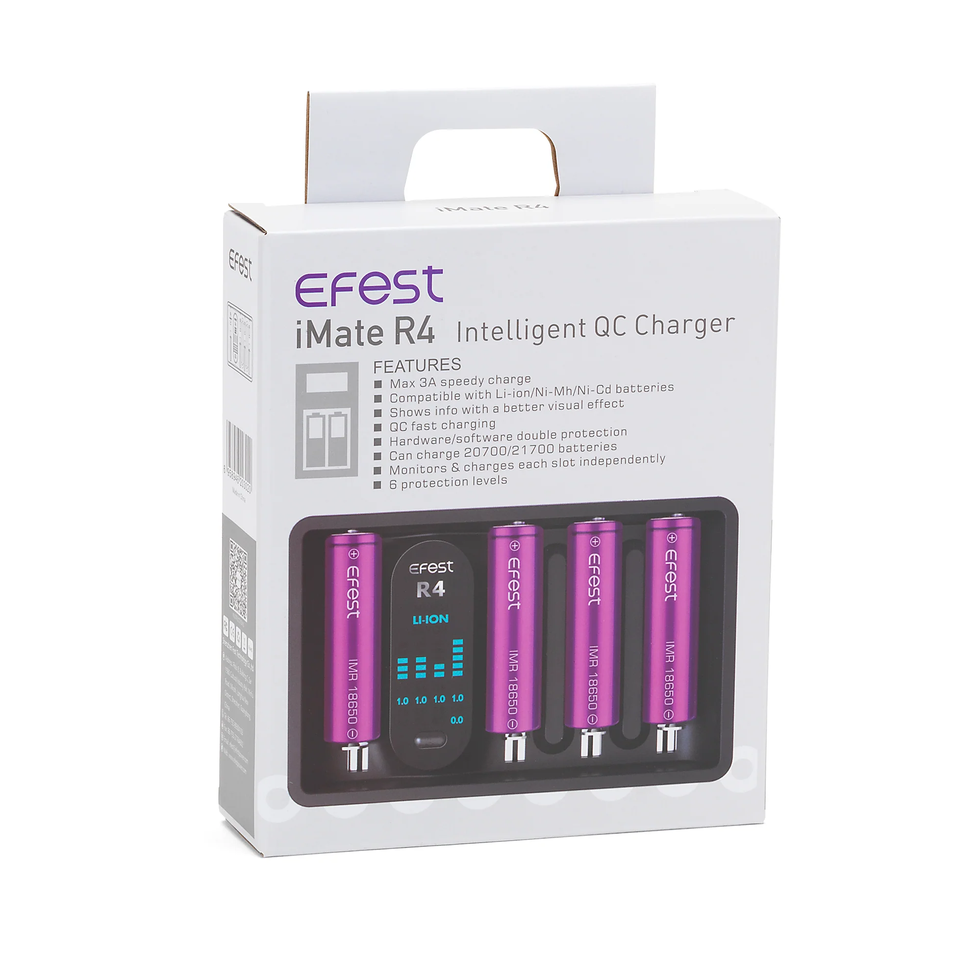 Efest iMate R4 Intelligent QC 4-Channel Charger - Image 4