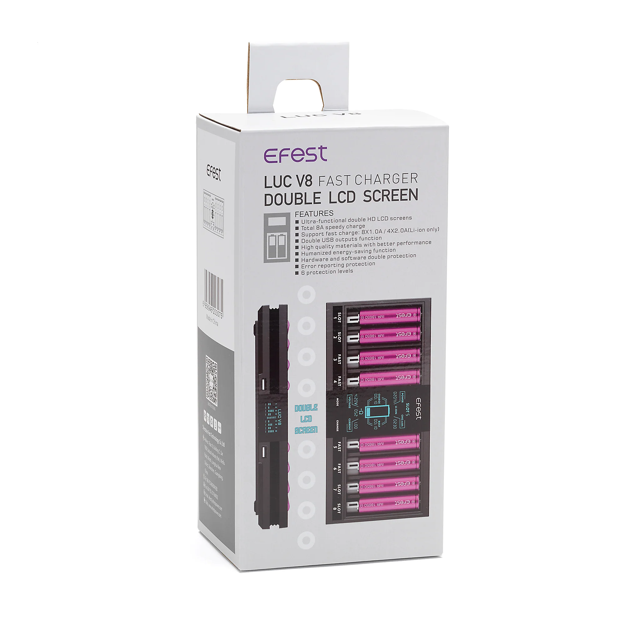 Efest LUC V8 Double Screen Fast Charger - Image 4