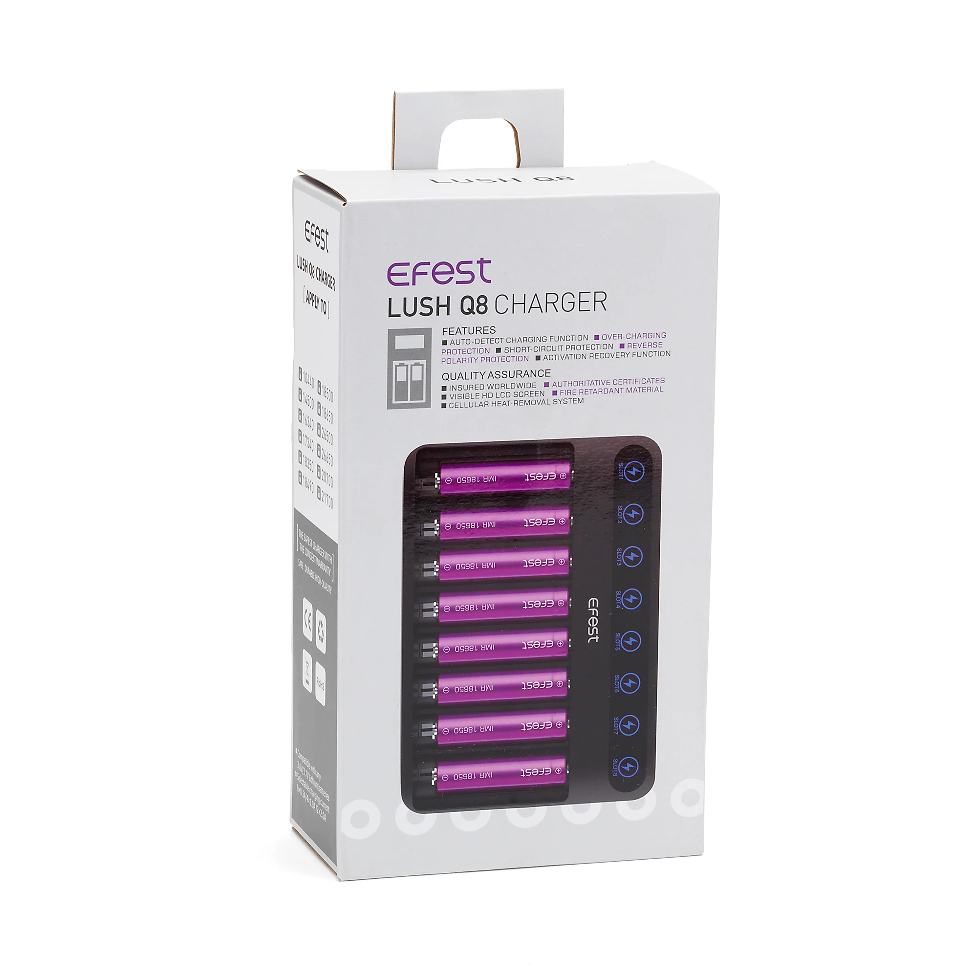Efest LUSH Q8 8 Channel Battery Charger - Image 4