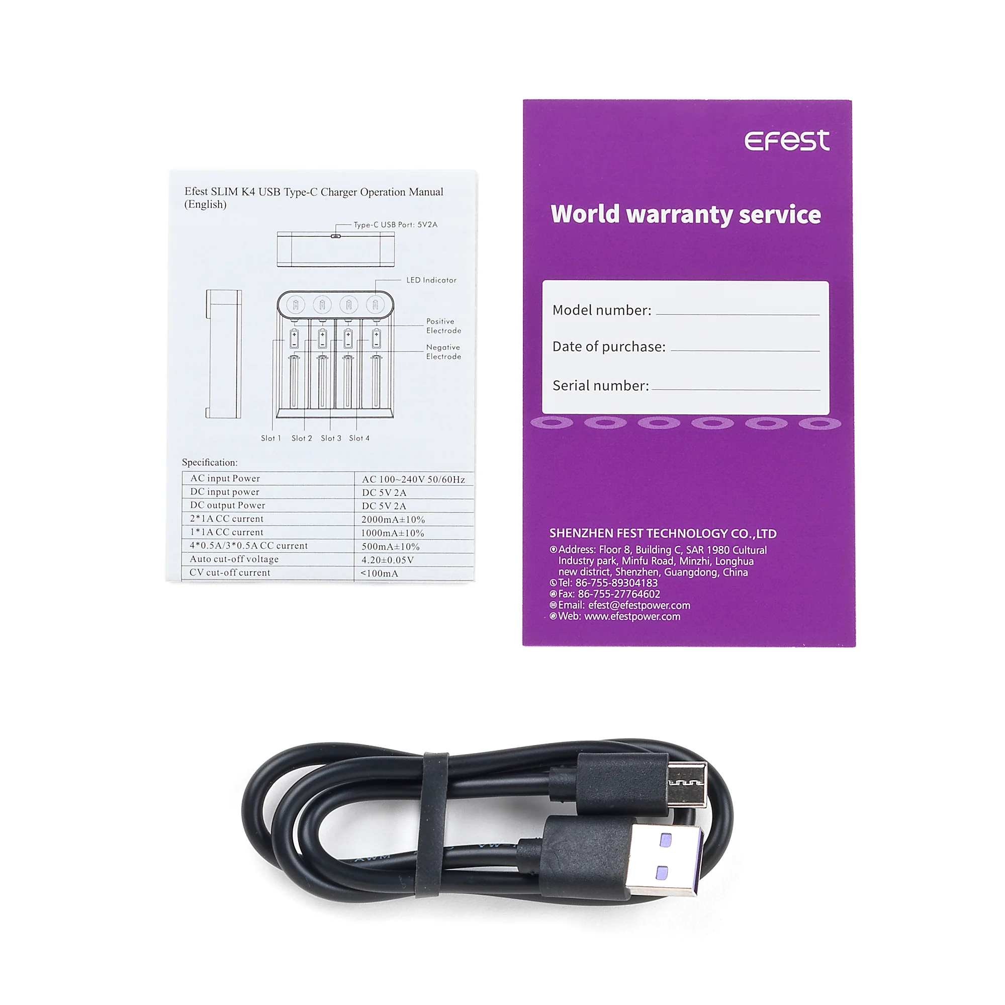 Efest SLIM K4 Type C USB Charger - Image 3