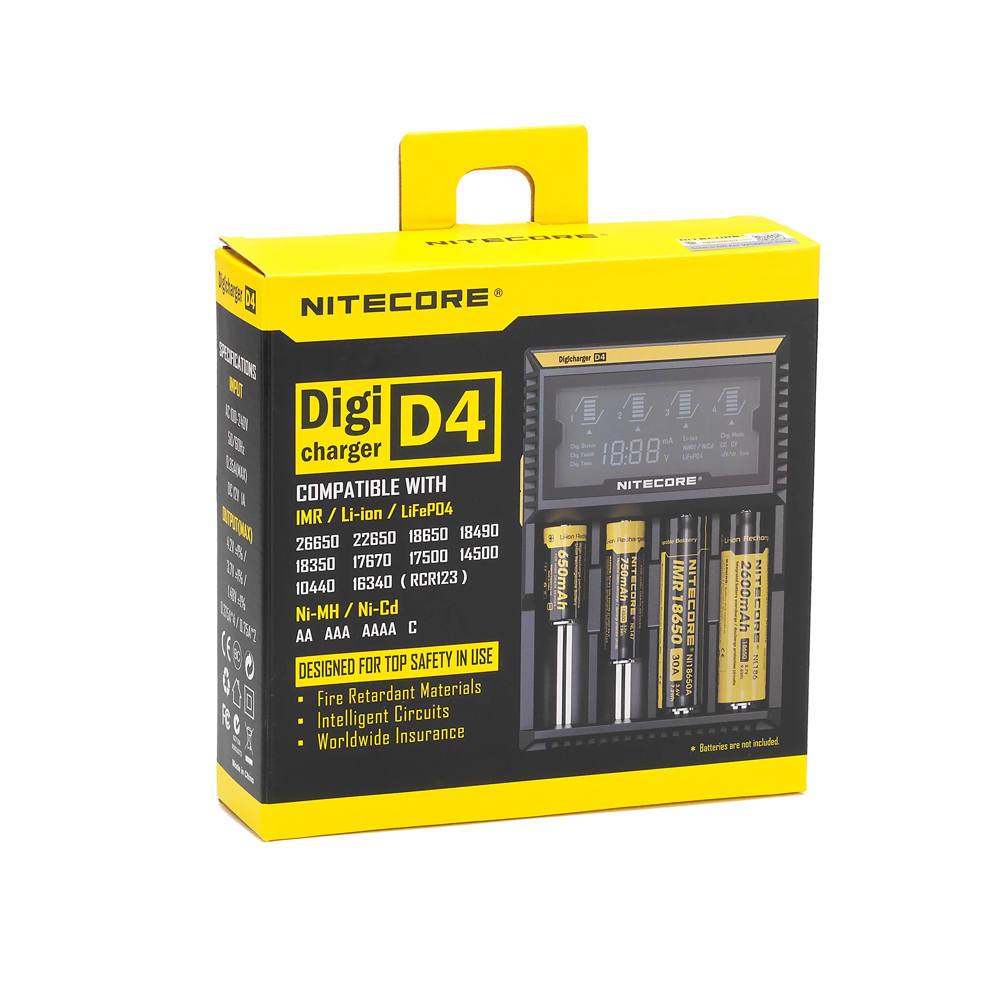 Nitecore D4 - 4 Bay Digital Battery Charger - Image 4