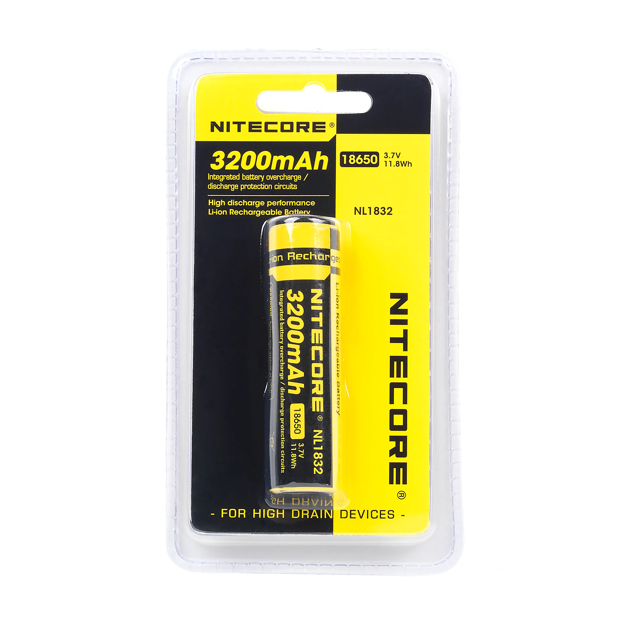 Nitecore NL1832 18650 3200mAh Battery - Protected Button Top - Image 4