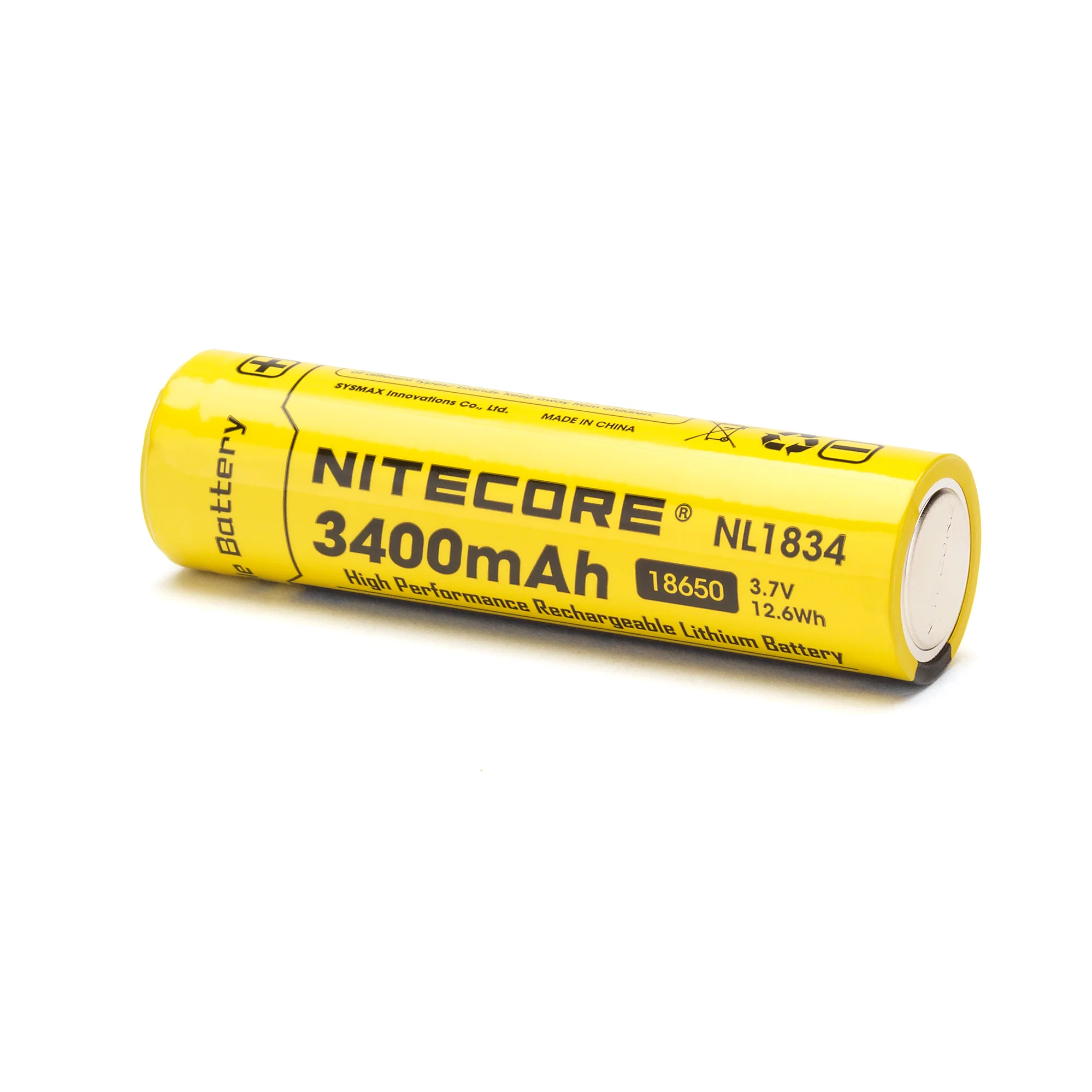Nitecore NL1834 18650 3400mAh Battery - Protected Button Top - Image 3