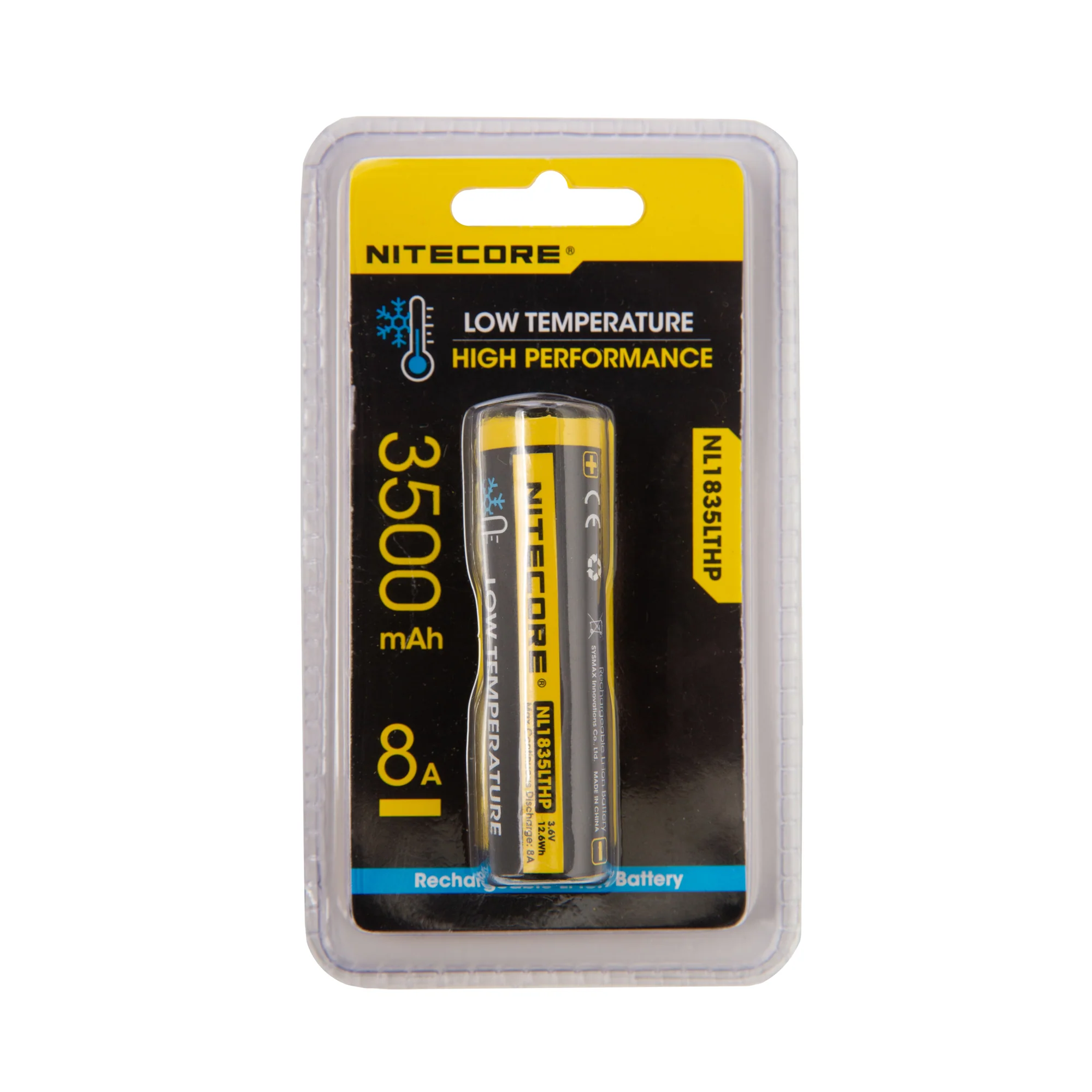 Nitecore NL1835LTHP 18650 3500mAh 8A Battery - Protected Button Top - Image 5