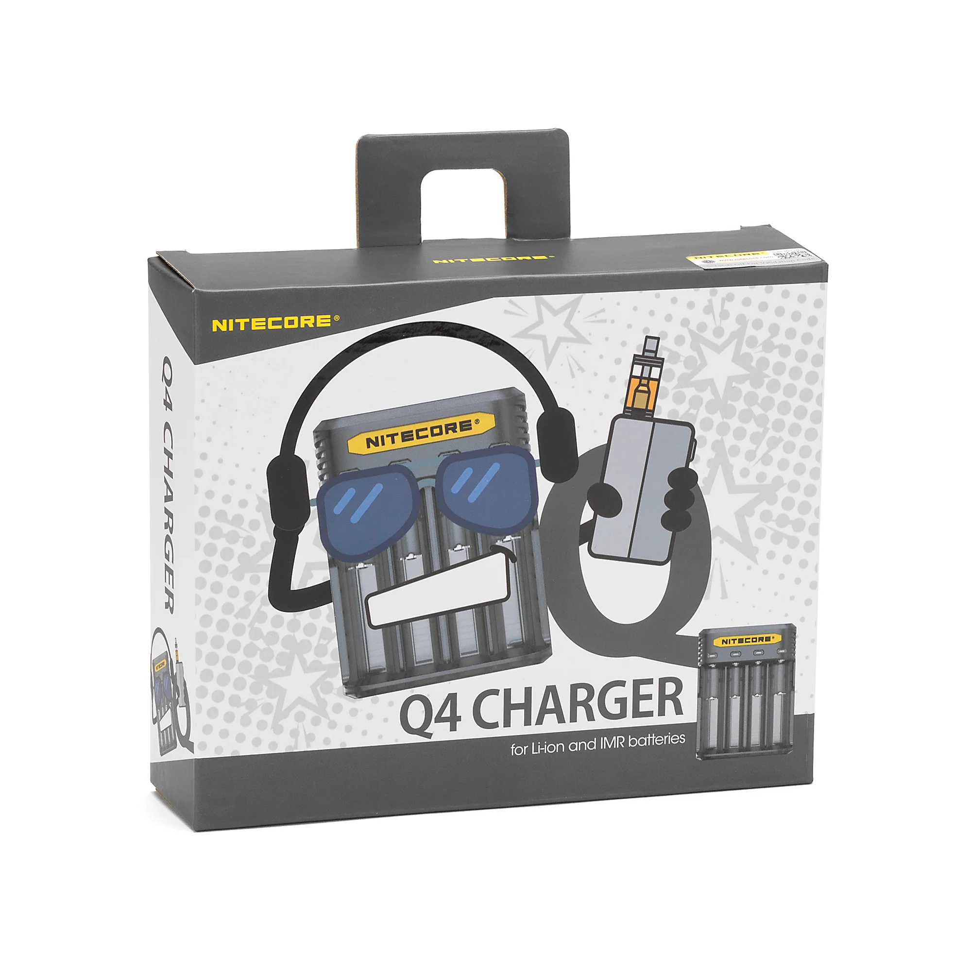 Nitecore Q4 4 Channel Battery Charger - Black - Image 4