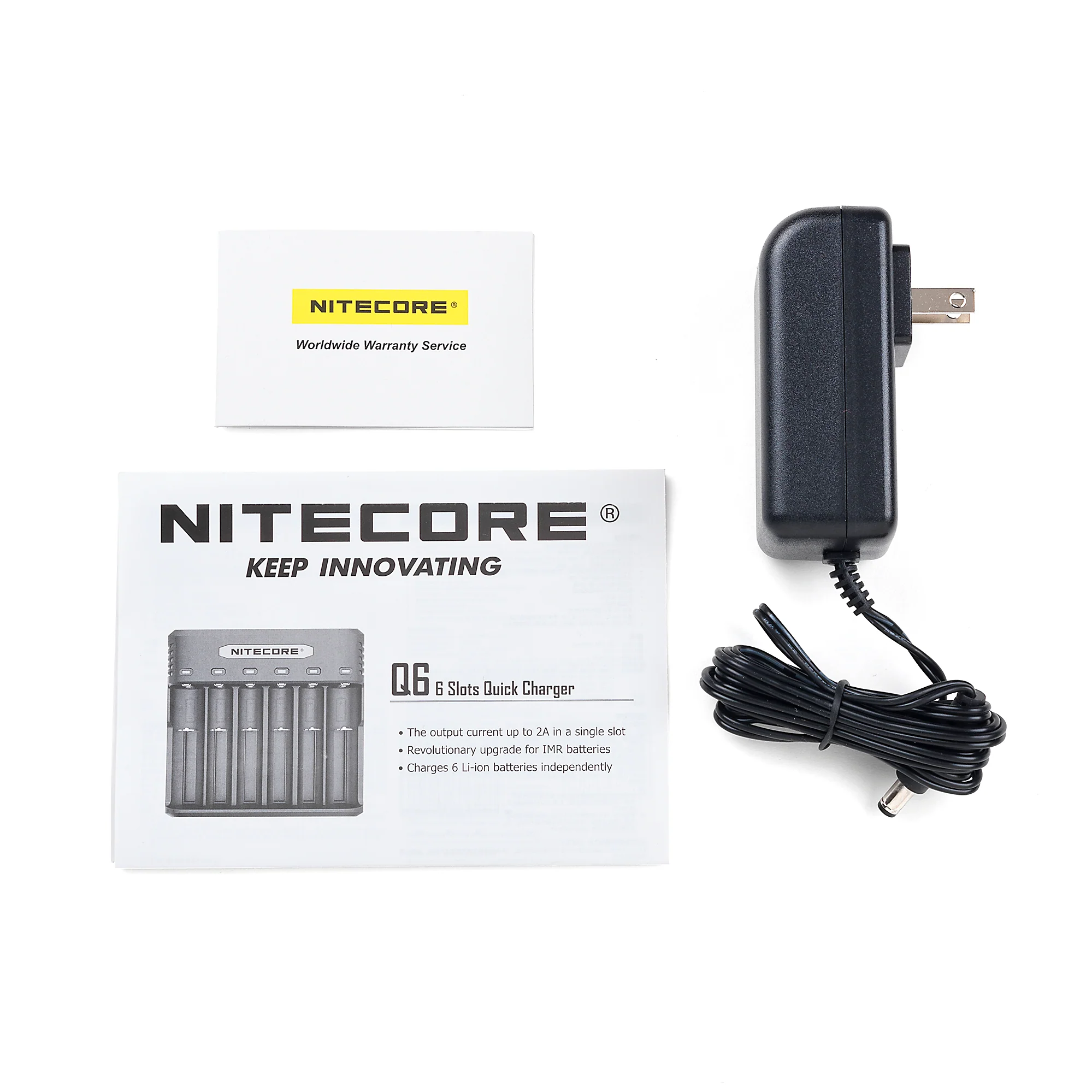 Nitecore Q6 6 Channel Battery Charger - Black - Image 3