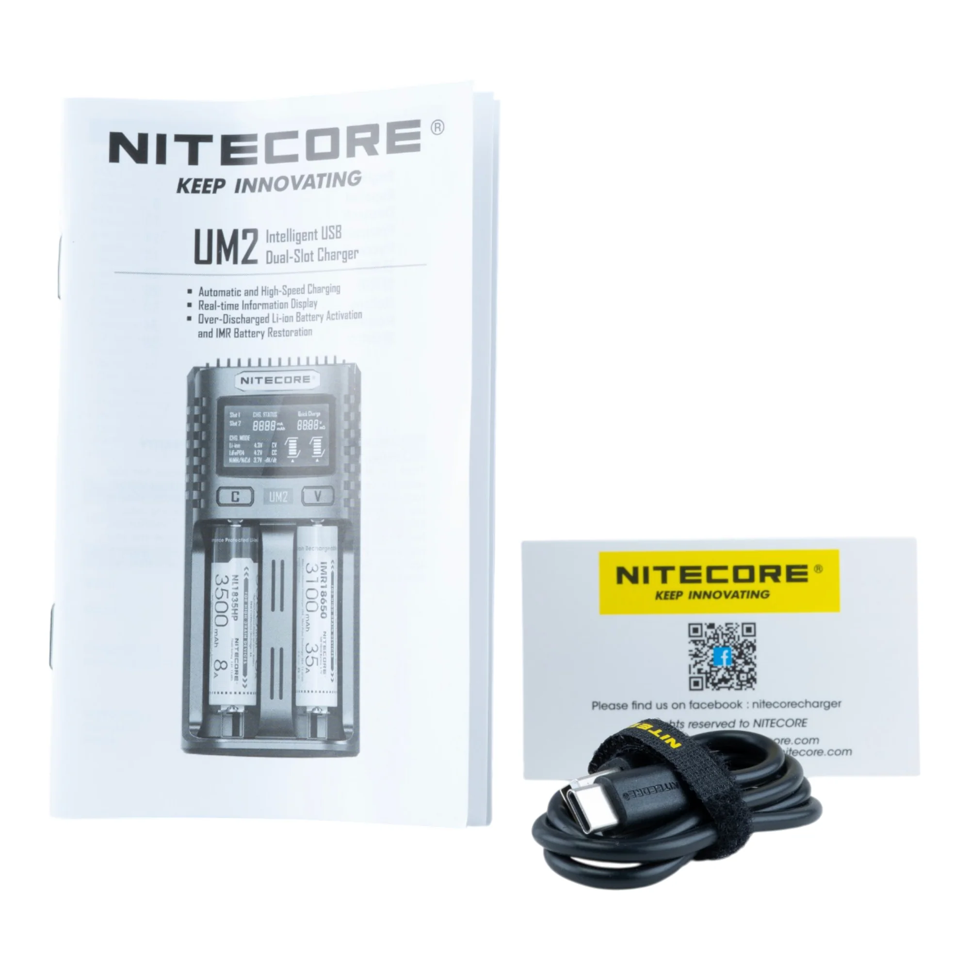 Nitecore UM2 2 Channel Digital Battery Charger - Image 5
