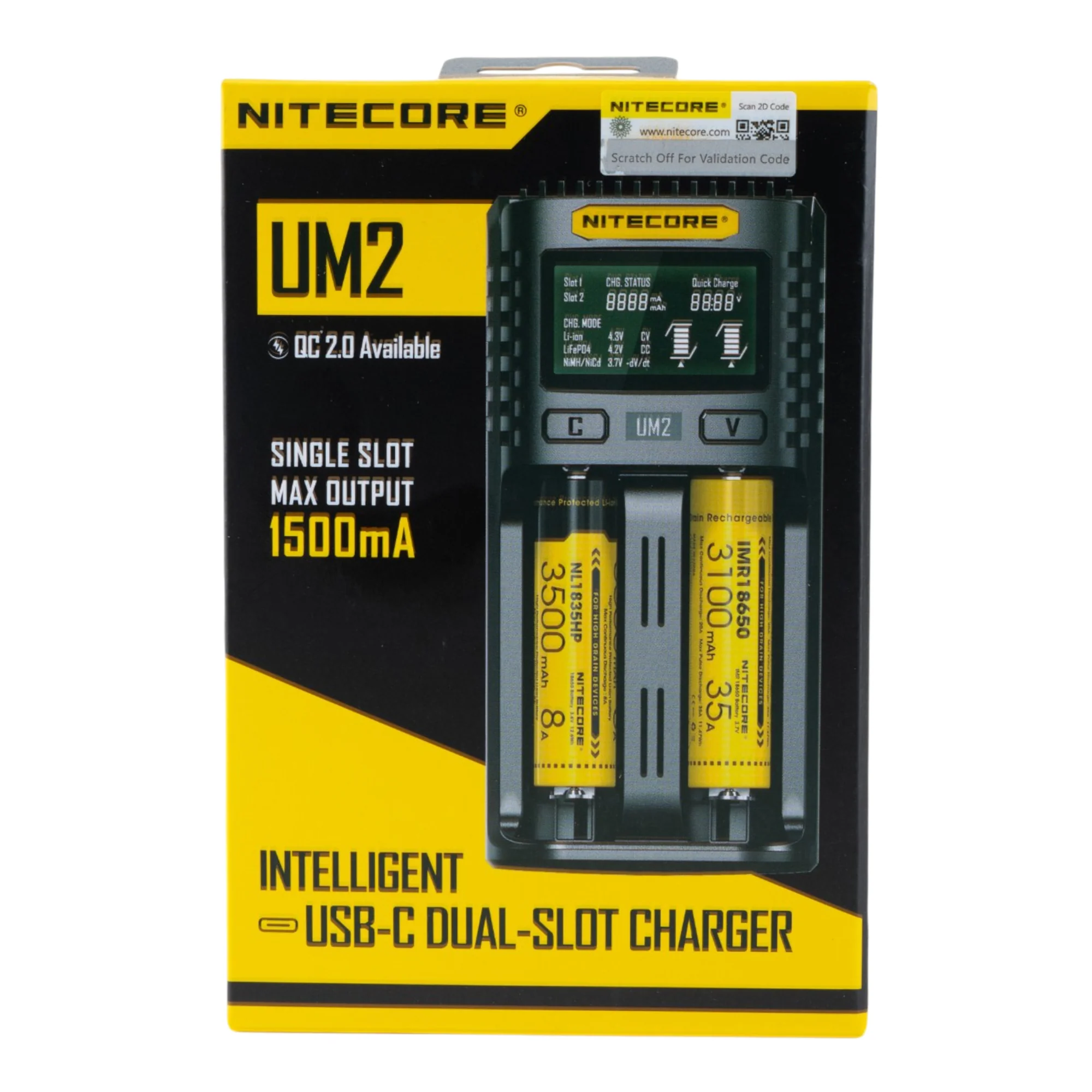 Nitecore UM2 2 Channel Digital Battery Charger - Image 6