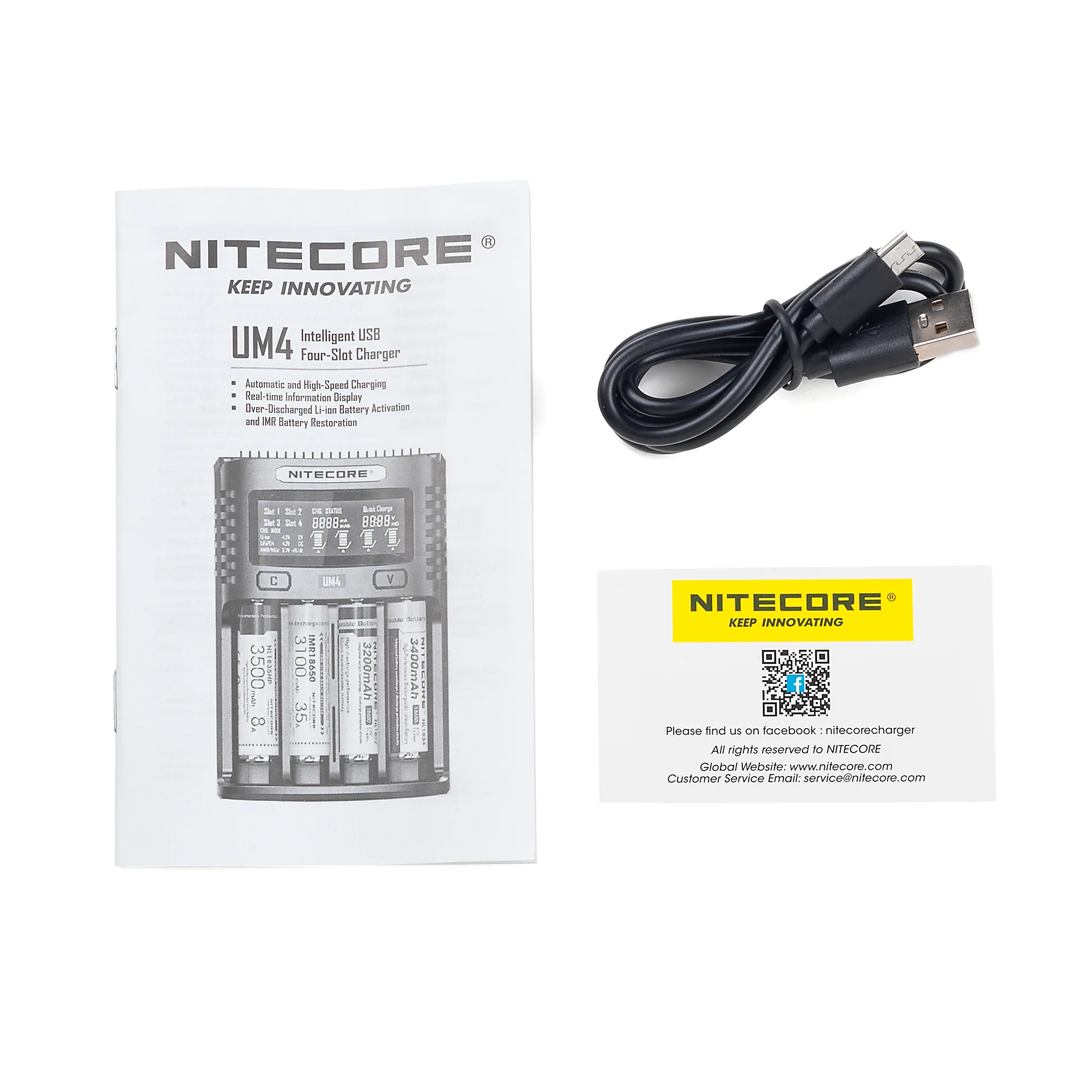 Nitecore UM4 4 Channel Digital Battery Charger - Image 3