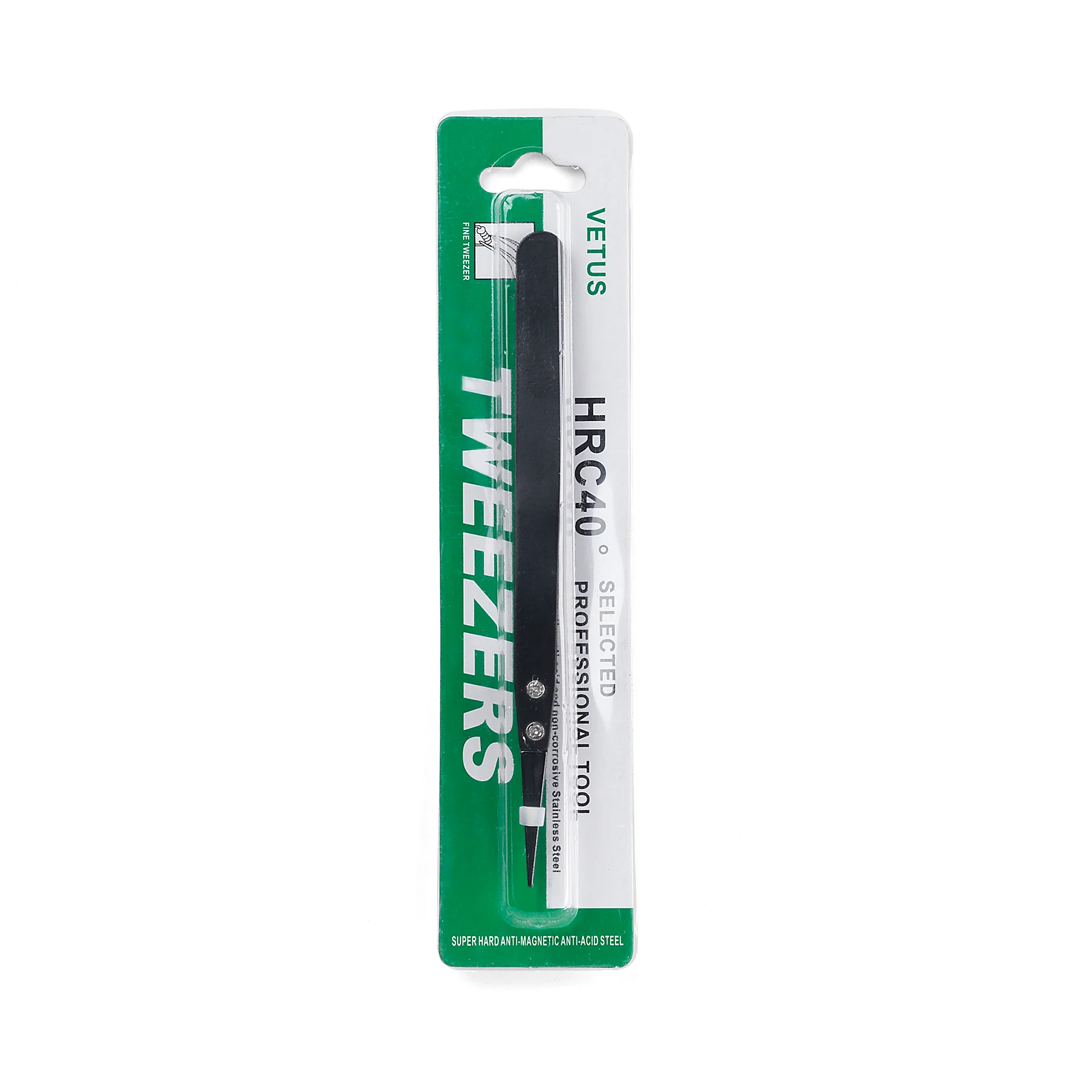 Stainless Steel / Ceramic Tweezers - Pointed Black Tips - Image 2