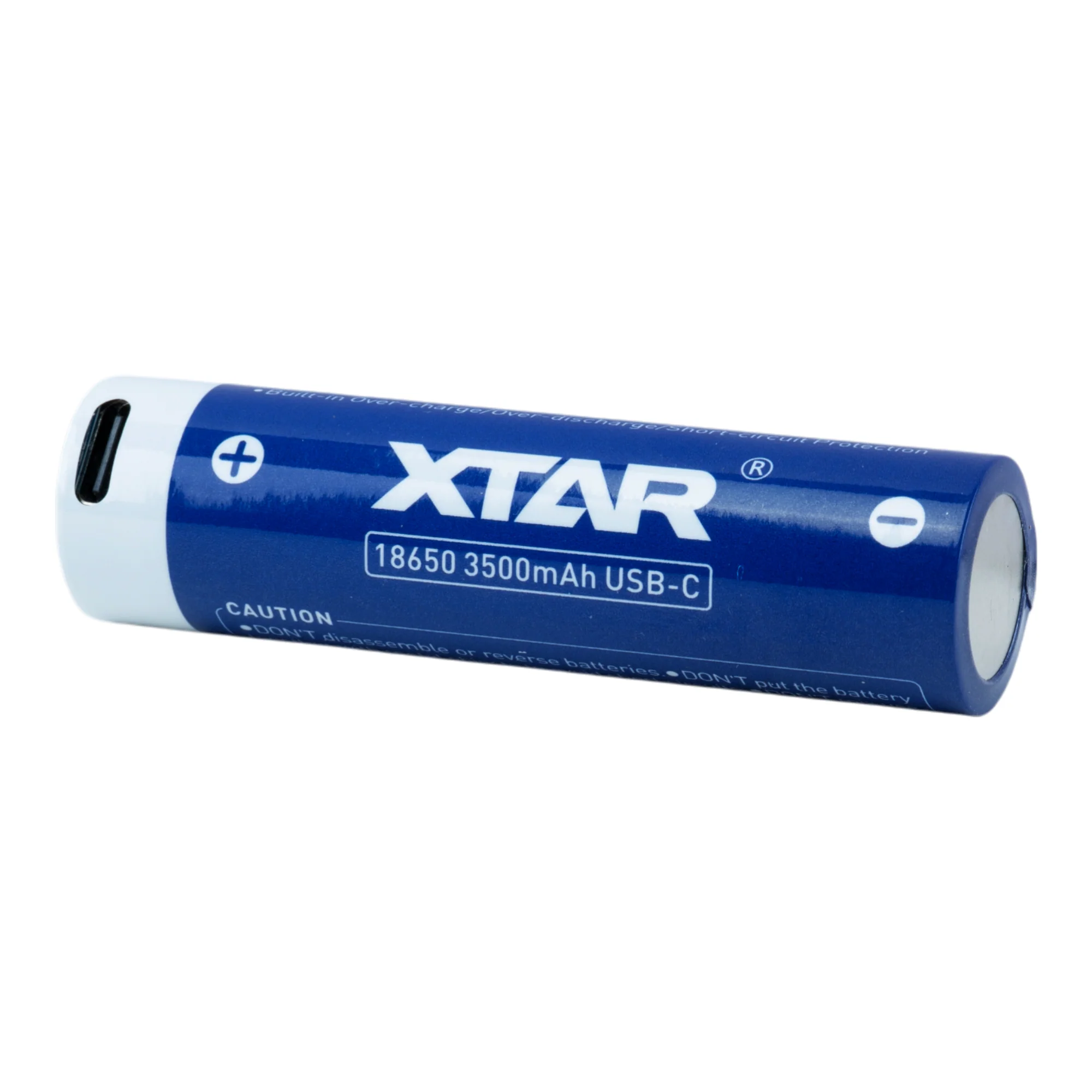 XTAR 18650 3500mAh USB-C - Protected Button Top - Image 3