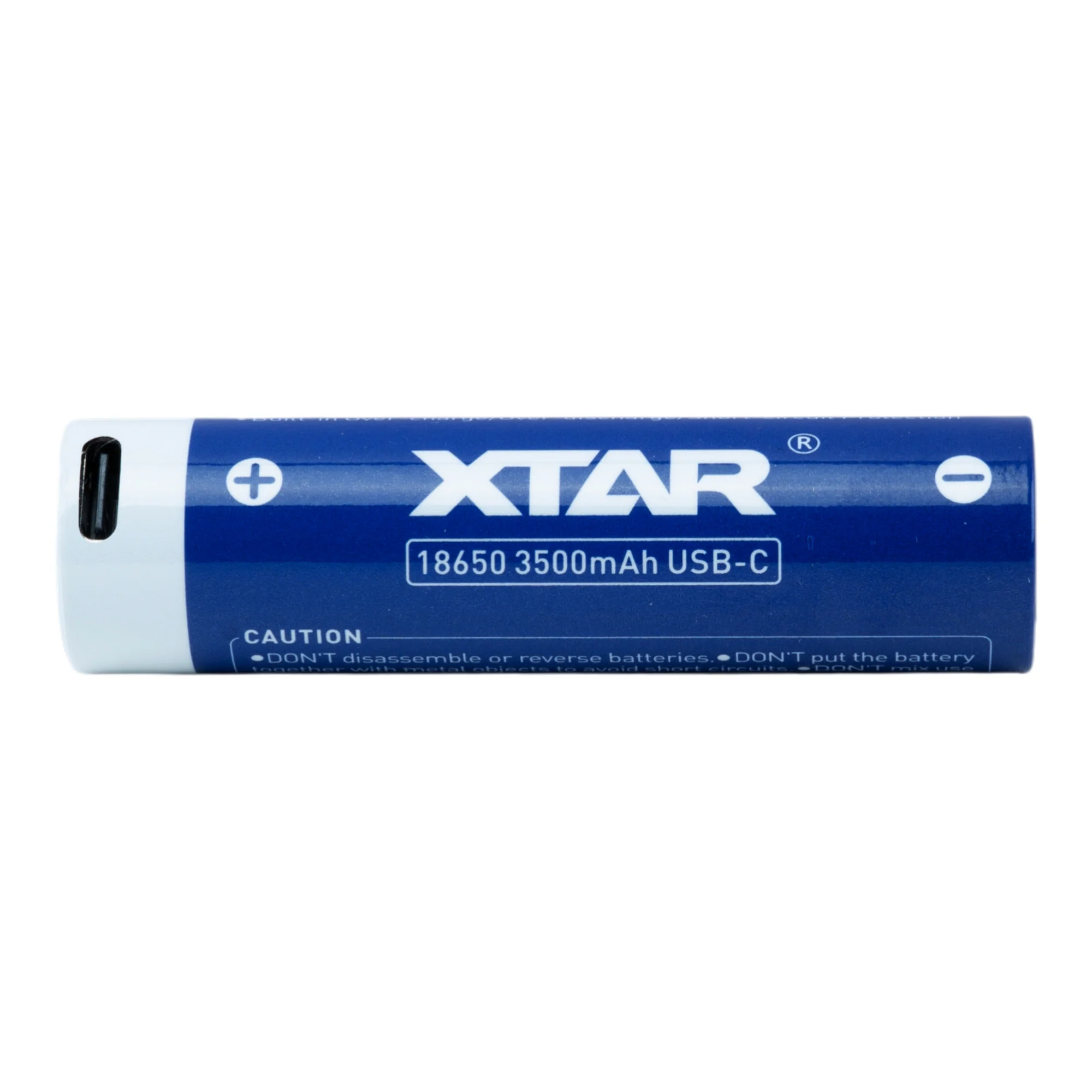XTAR 18650 3500mAh USB-C - Protected Button Top - Image 4