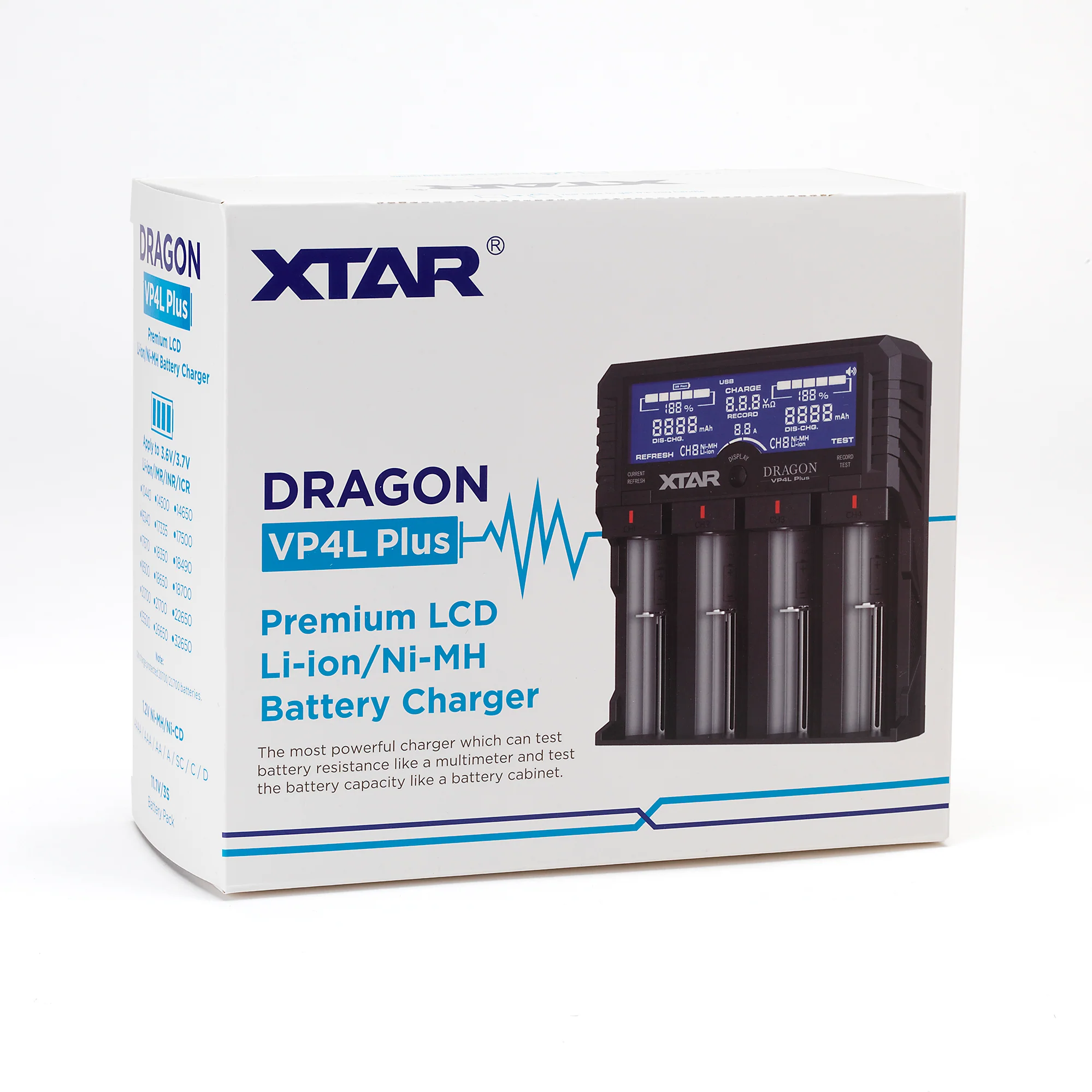 XTAR DRAGON VP4L Plus 4 Channel Digital Battery Charger - Image 4