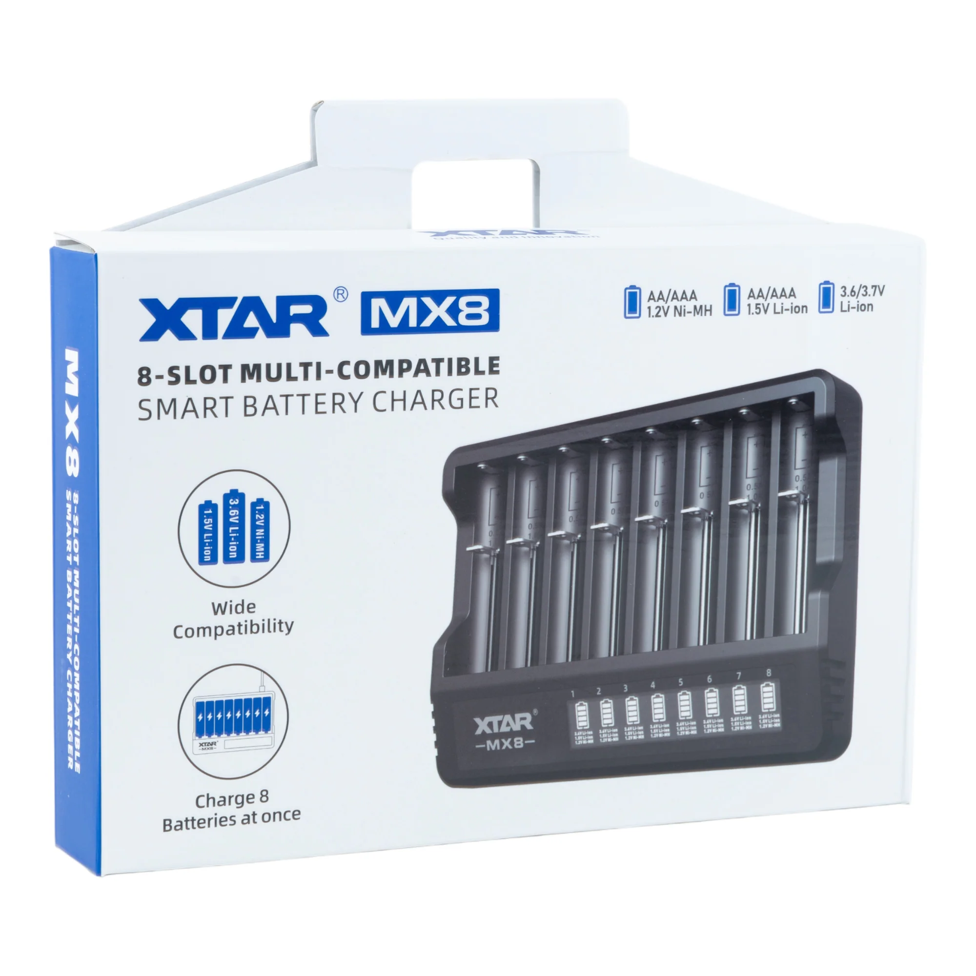 XTAR MX8 8 Channel Multi Compatible Smart Charger - Image 4