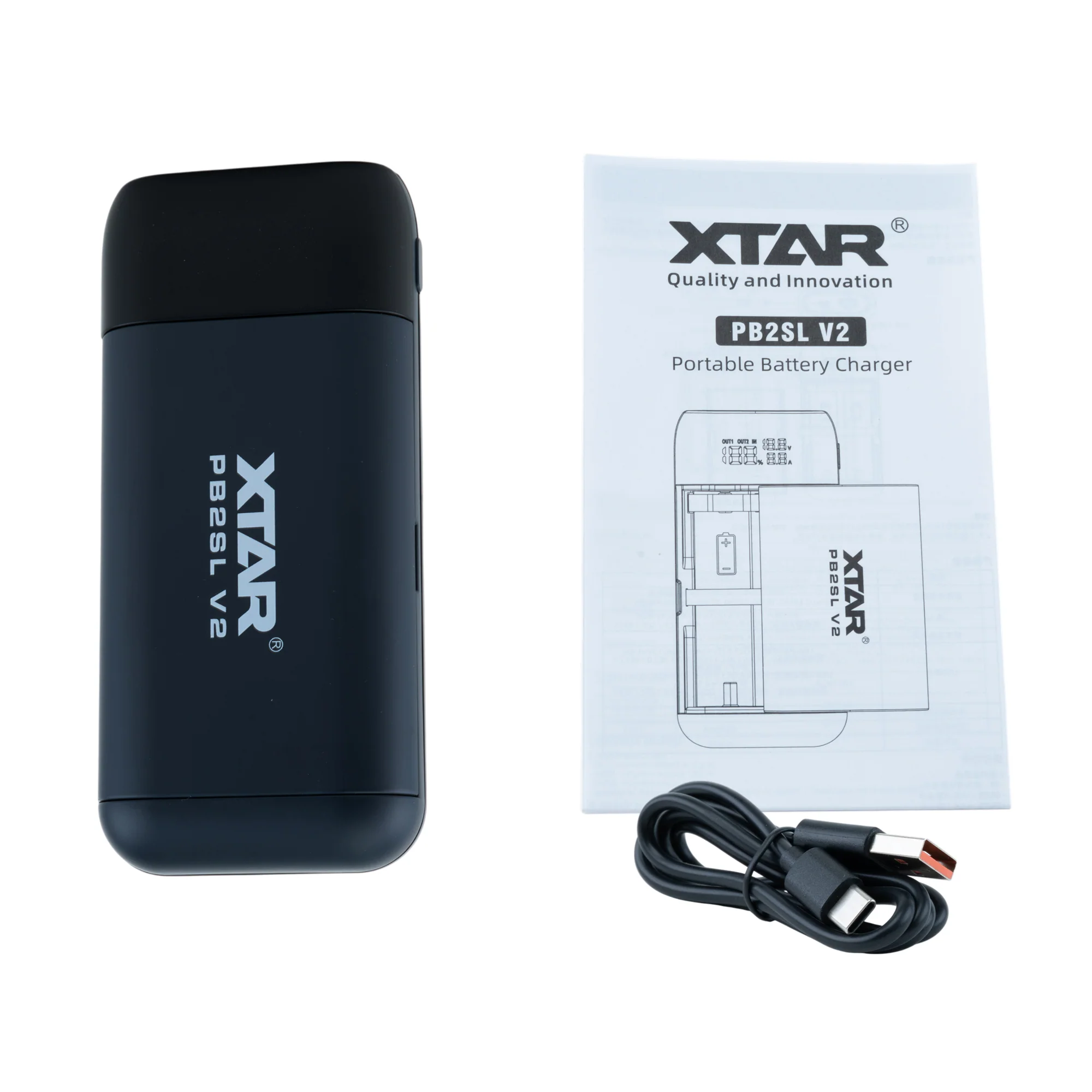 XTAR PB2SL V2 Portable Power Bank Charger - Black - Image 3
