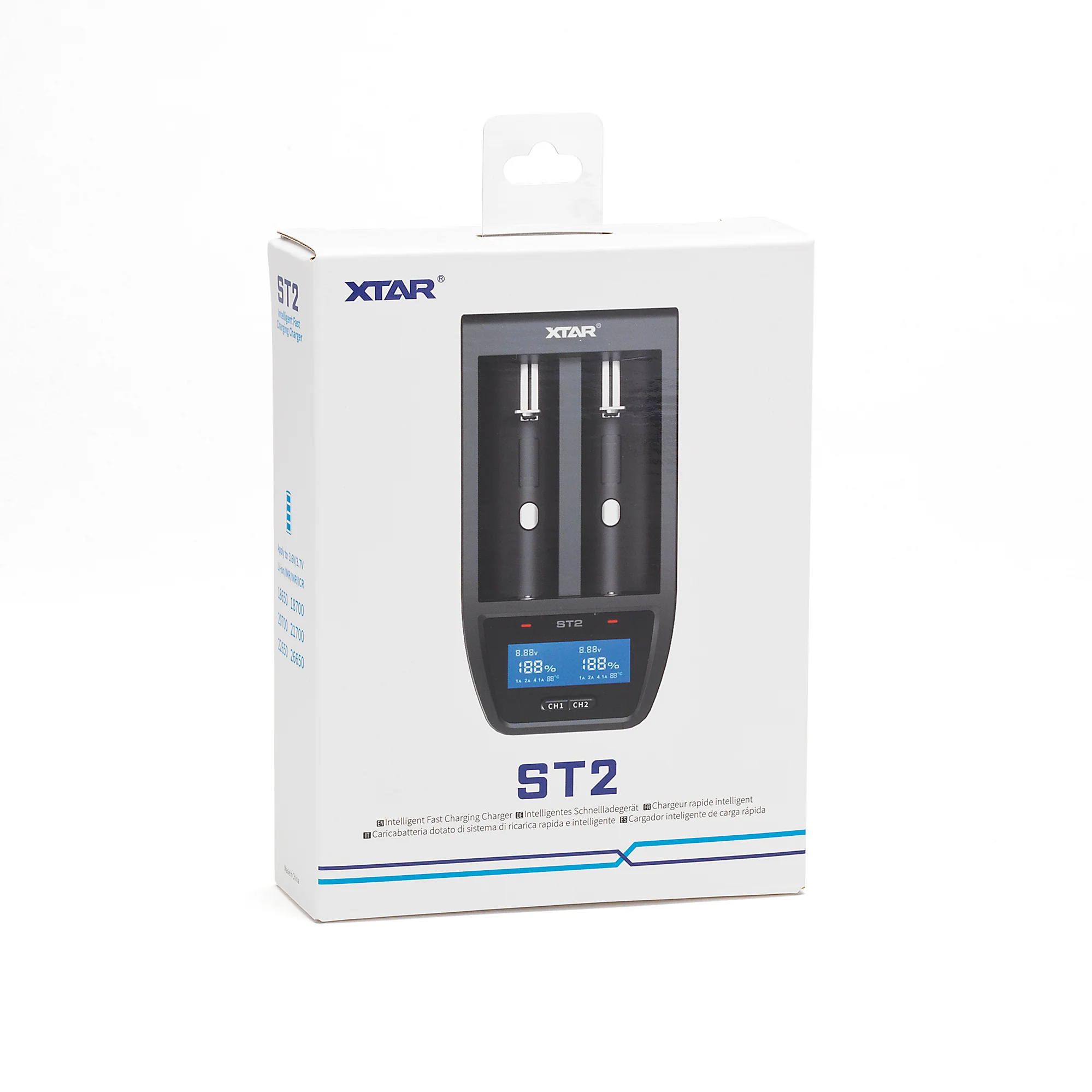 XTAR ST2 4.1A Fast Two Channel Battery Charger - Power Up in Record Time - Image 4