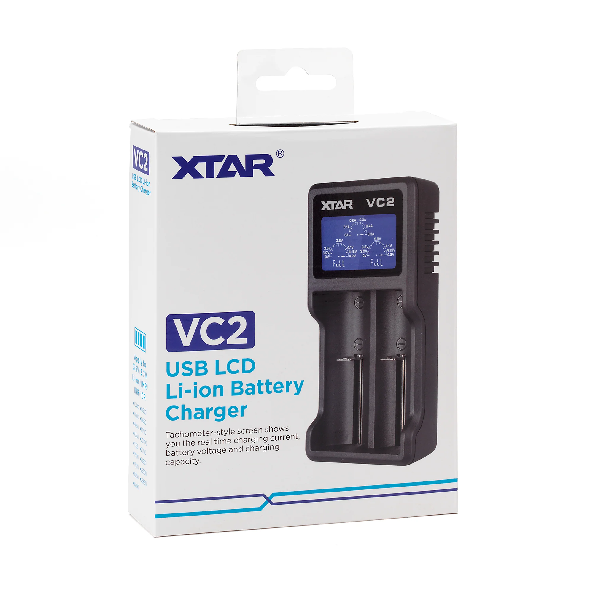 XTAR VC2 2 Bay Digital Battery Charger - Precision Power Management - Image 4