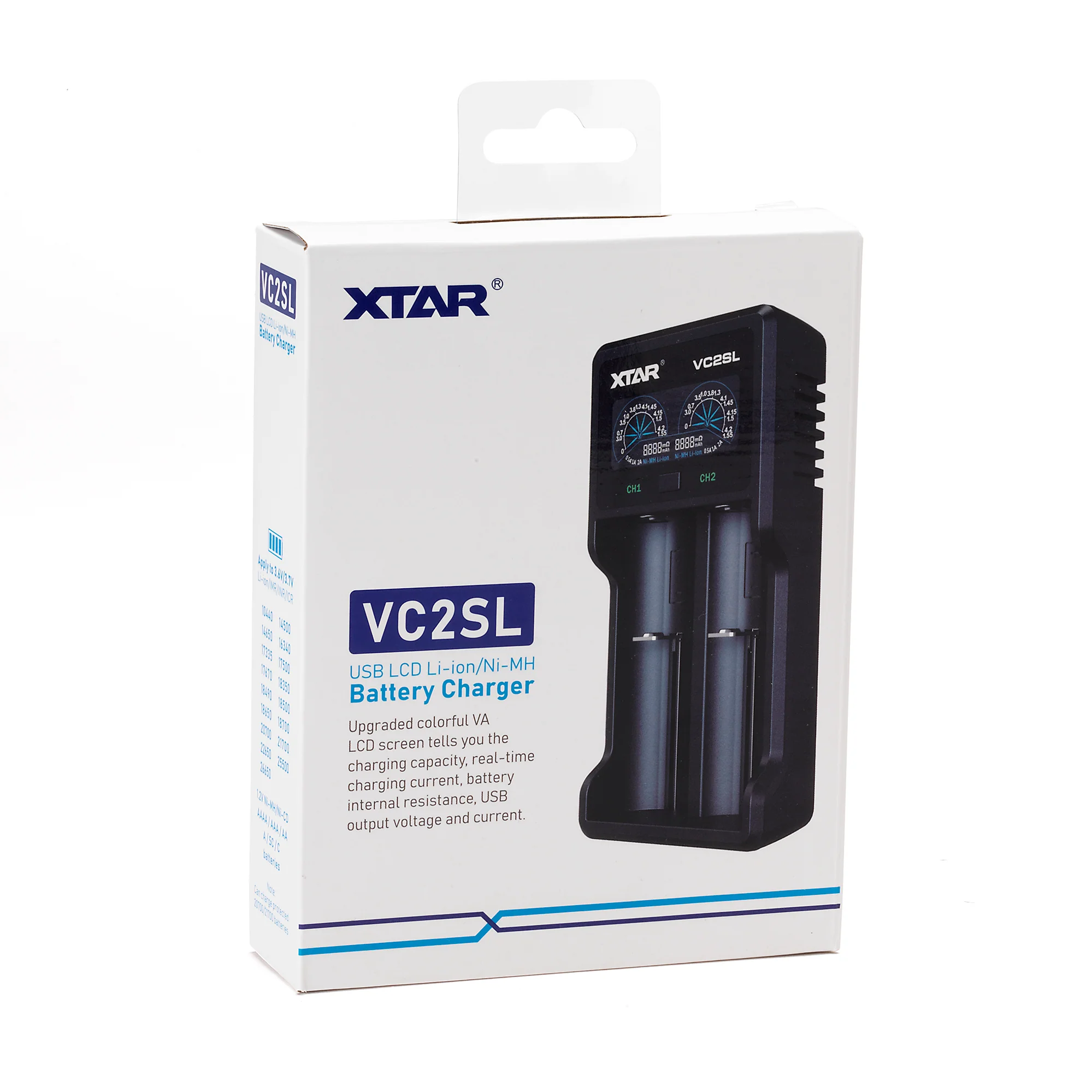 XTAR VC2SL 2 Channel Digital Battery Charger - Enhanced Charging Precision - Image 3