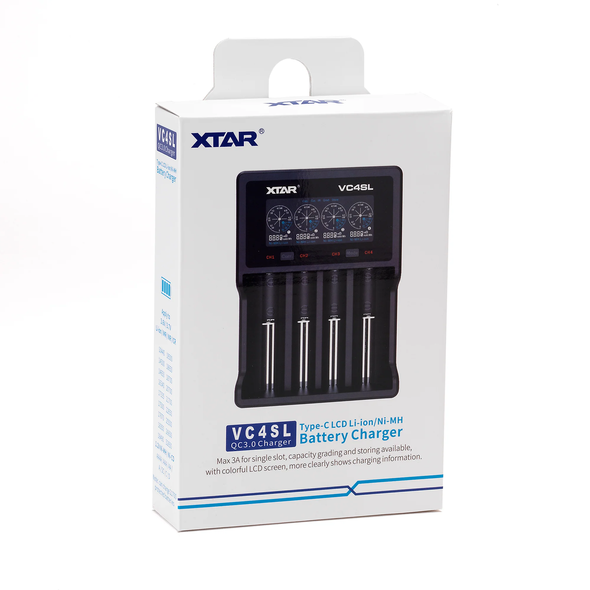 XTAR VC4SL 4 Channel Type-C Battery Charger - Image 4