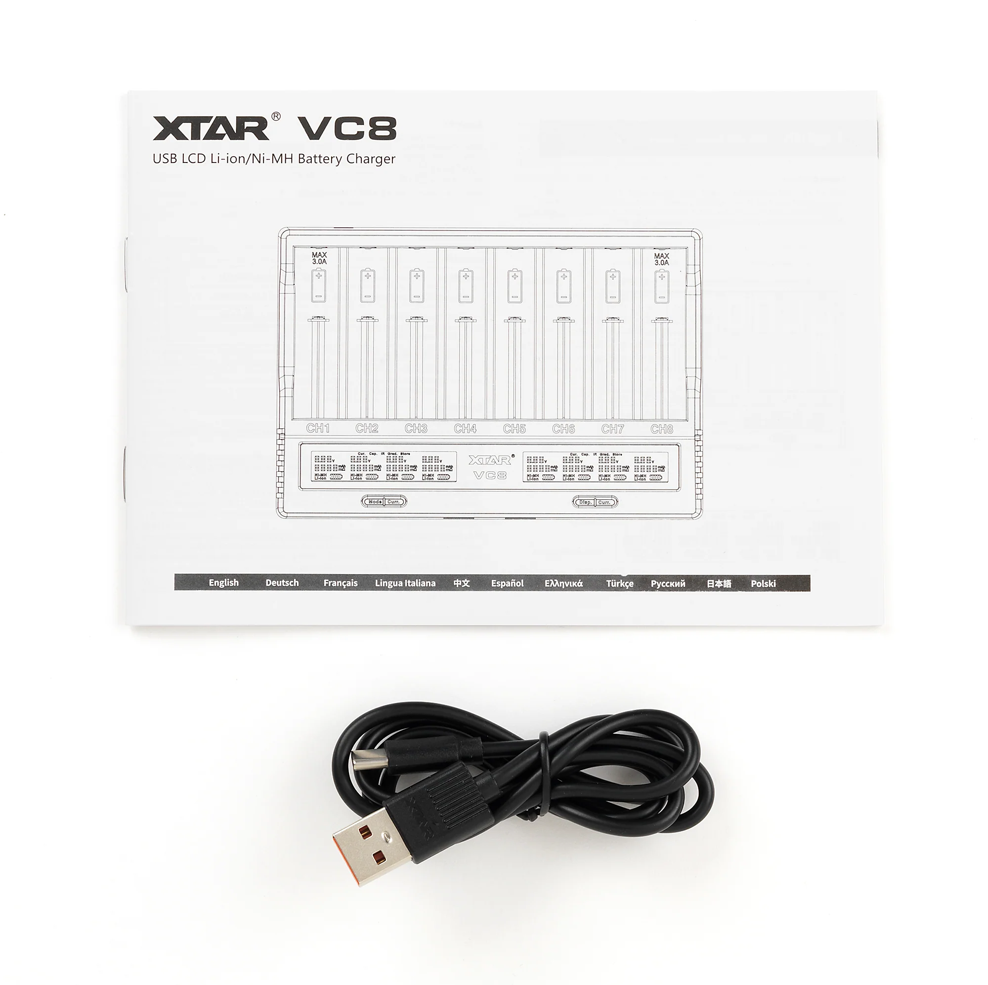 XTAR VC8 8 Channel LCD Li-ion Battery Charger - Ultimate Charging Solution - Image 3