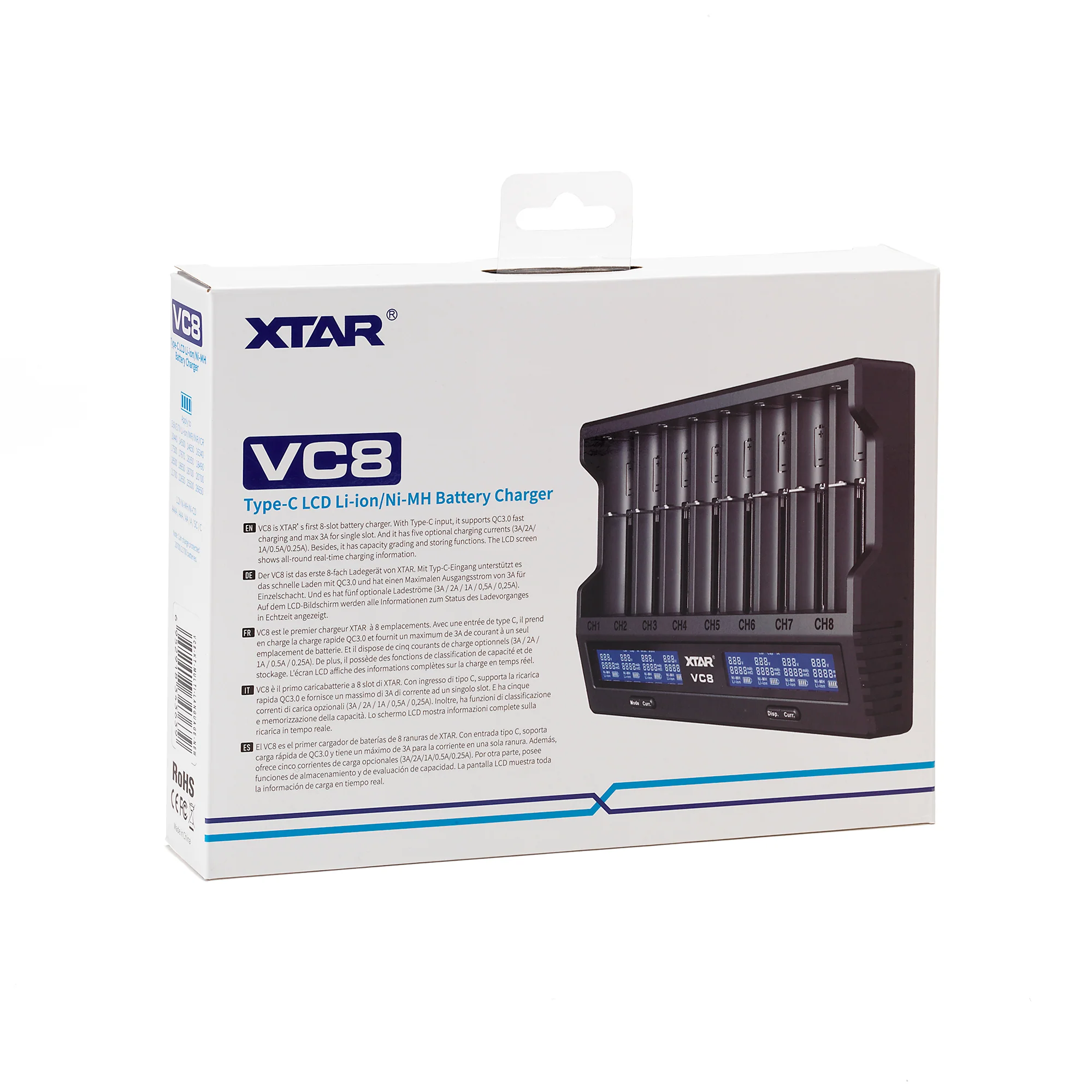 XTAR VC8 8 Channel LCD Li-ion Battery Charger - Ultimate Charging Solution - Image 4
