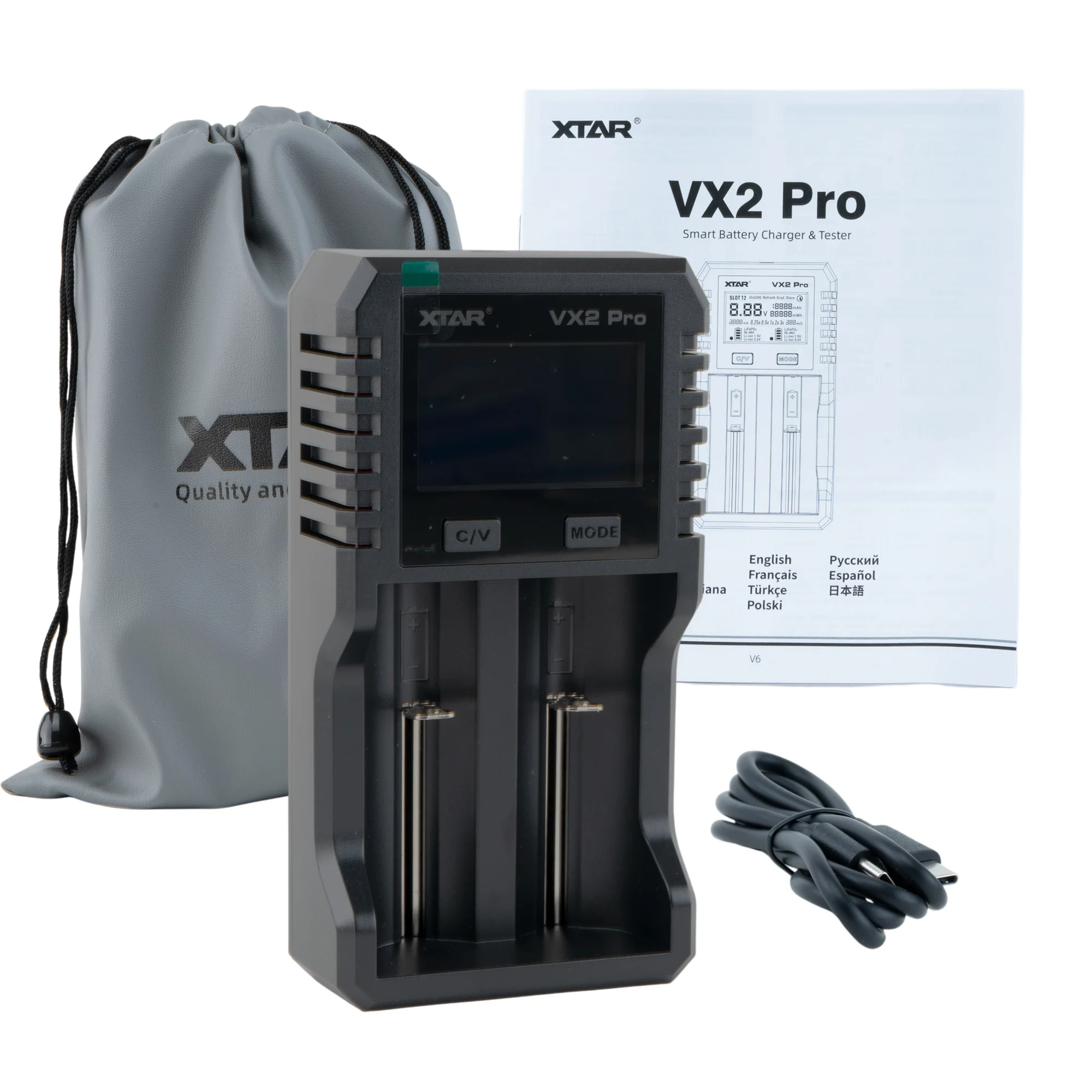 XTAR VX2 Pro Smart Charger & Tester - Image 3