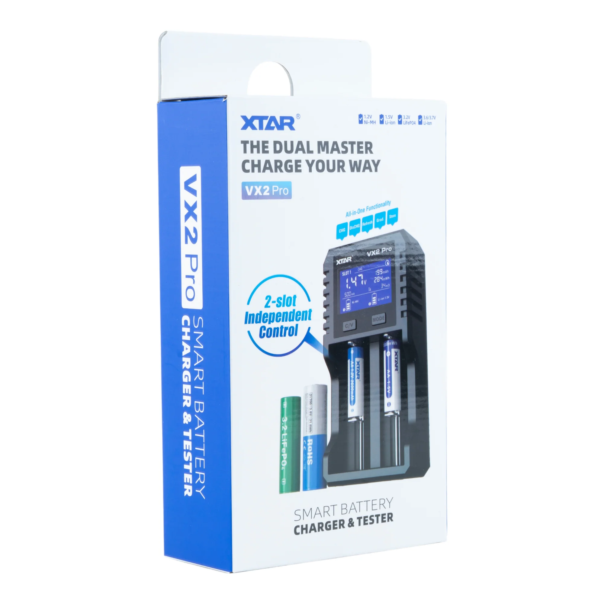 XTAR VX2 Pro Smart Charger & Tester - Image 4