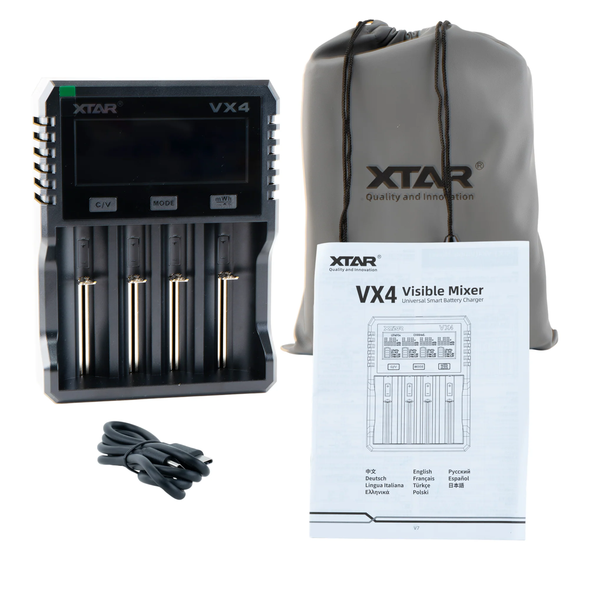 XTAR VX4 Visible Mixer Smart Charger & Tester - Image 3