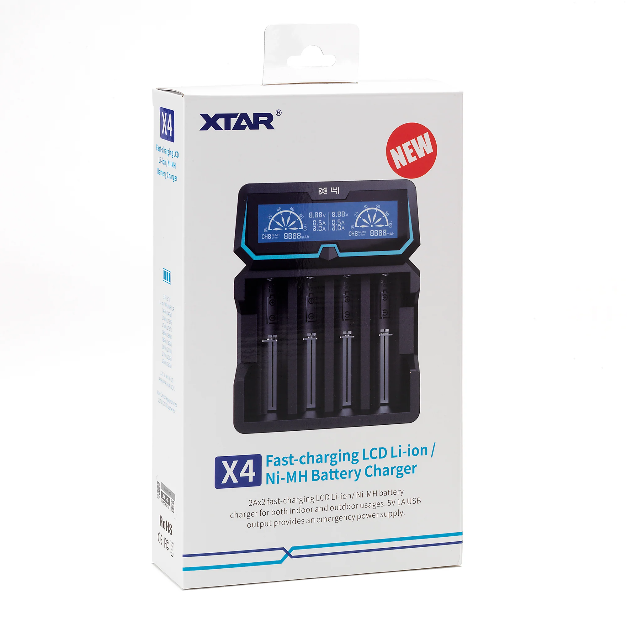 XTAR X4 4 Channel Digital Battery Charger - Advanced, Versatile, and Powerf - Image 4